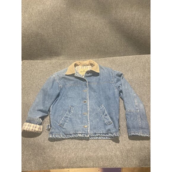 Braetan Denim Jacket Women’s Size S Blue Long Sleeve Button Up Roll Tab Sleeves - Picture 1 of 14